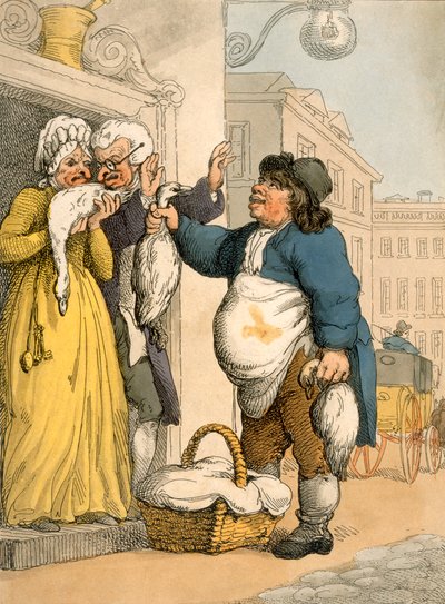 The Goose Seller, plate no.2 from Ackermann